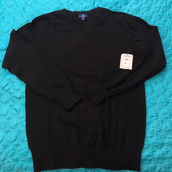 George V- Neck Black Small Sweater NWOT - Picture 3 of 6